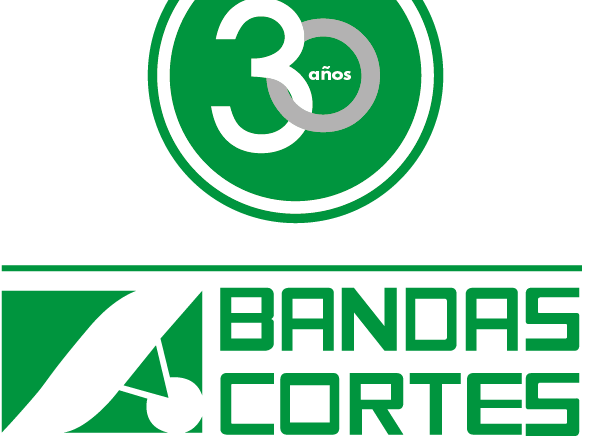 logotipo bandas cortes + 30 años